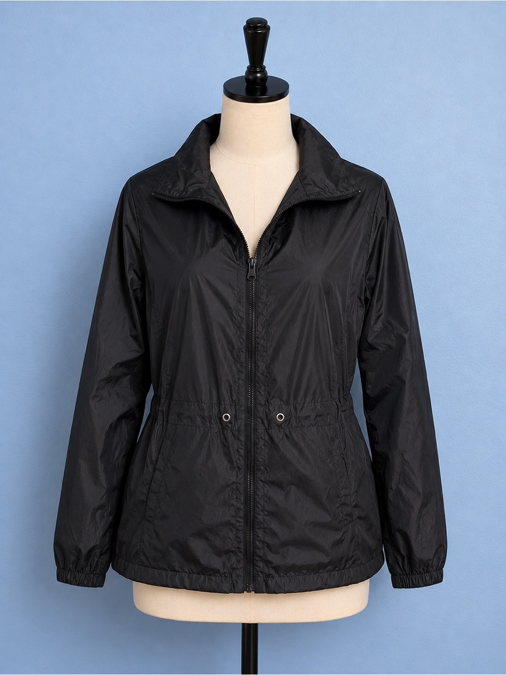 T&T WOMEN’S JACKET LIGHTWEIGHT, RAIN SIZE LARGE, COLOR BLACk